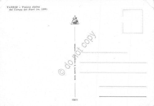 Cartolina Varese Panorama alpino da Campo dei Fiori animata