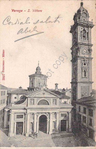 Cartolina Varese San Vittore 1900 circa