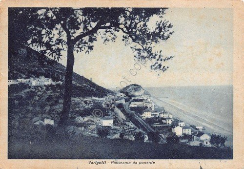 Cartolina Varigotti panorama da Ponente 1948 | Immagine principale