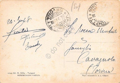 Cartolina Varigotti panorama da Ponente 1948 | Immagine Gallery 2