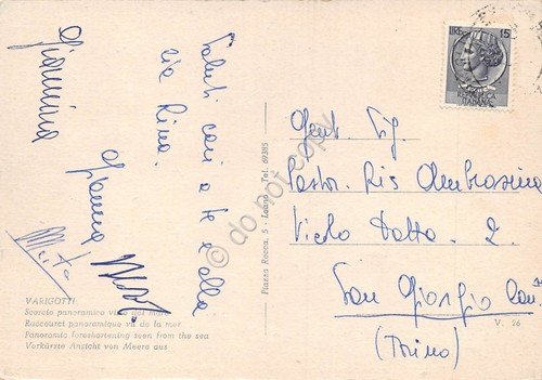 Cartolina Varigotti Panorama dal mare motoscafo (Savona) | Immagine Gallery 2