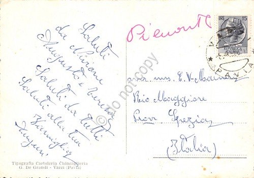 Cartolina Varzi Via di Dentro animata case anni '60 | Immagine Gallery 2