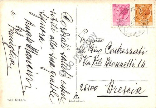 Cartolina Vasto saluti da vedutine (Altre tematiche)