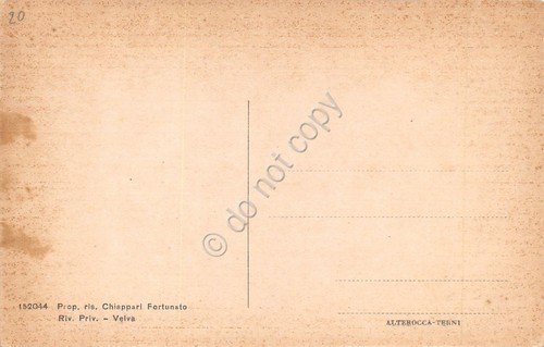 Cartolina Velva Santuario panorama e veduta Alterocca Terni ingiallita | Immagine Gallery 2