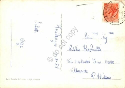 Cartolina Vendrogno vedute varie stella alpina 1955