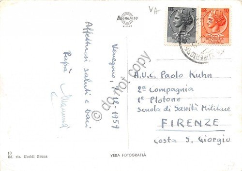 Cartolina Venegono Castello 1959 | Immagine Gallery 2