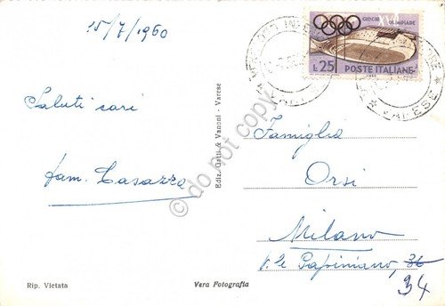 Cartolina Venegono Inferiore Panorama parziale 1960 | Immagine Gallery 2