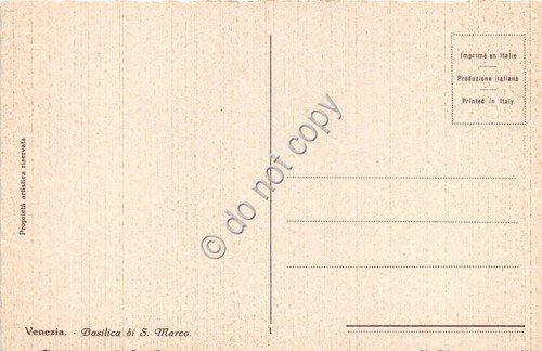 Cartolina Venezia Basilica di San Marco