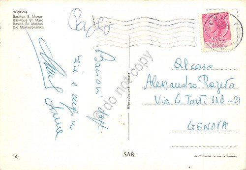 Cartolina Venezia Basilica S. Marco Animata anni '60 | Immagine Gallery 2