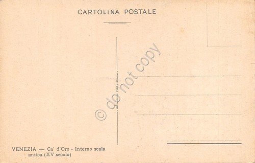 Cartolina Venezia Ca' d'Oro - Interno scala antica | Immagine Gallery 2