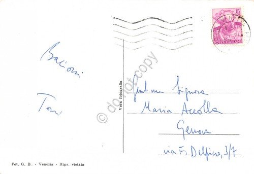 Cartolina Venezia Chiesa della Salute da San Marco notturno anni … | Immagine Gallery 2