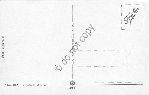 Cartolina Venezia Chiesa di San Marco