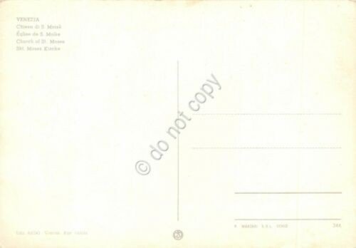 Cartolina Venezia Chiesa di San Moisè