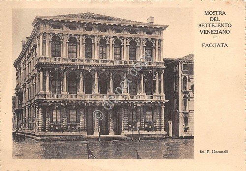 Cartolina Venezia Commemorativa Mostra 700 Veneziano Palazzo Rezzonico 1936