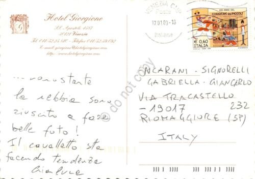 Cartolina Venezia Hotel Giorgione Illustrata 2009 formato cm 17 x …