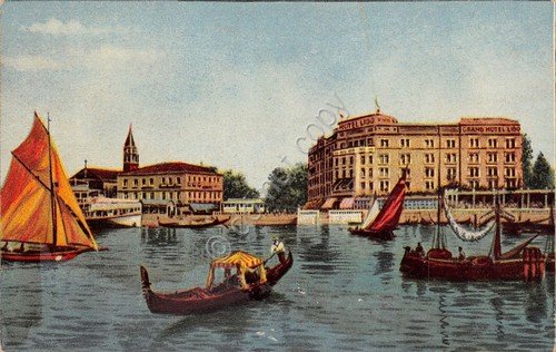 Cartolina Venezia Lido illustrata Ed Scrocchi 4718 - 23