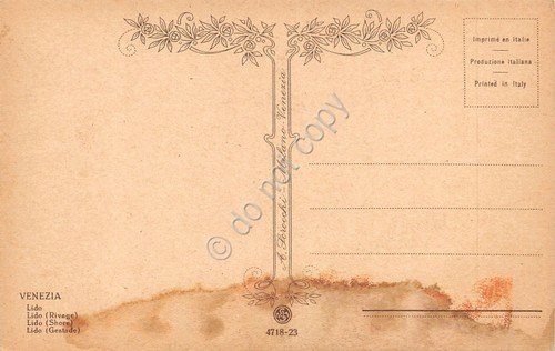 Cartolina Venezia Lido illustrata Ed Scrocchi 4718 - 23