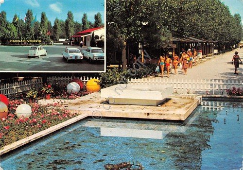 Cartolina Venezia Lido Punta Sabbioni Camping Marina di Venezia Vedutine …