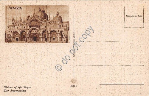 Cartolina Venezia Palazzo Ducale animata Ed.Scrocchi | Immagine Gallery 2