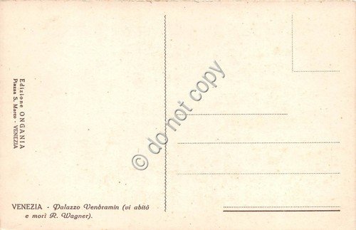 Cartolina Venezia Palazzo Vendramin gondola | Immagine Gallery 2