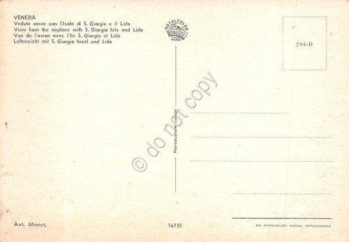 Cartolina Venezia panorama aereo | Immagine Gallery 2