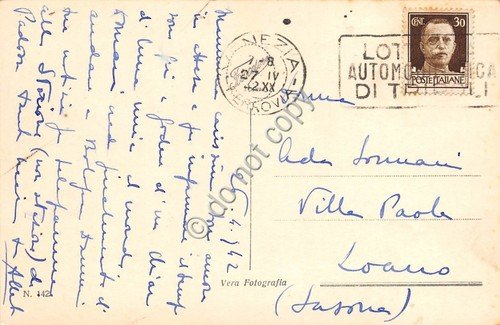 Cartolina Venezia Porta della Carta 1942 fotocartolina | Immagine Gallery 2