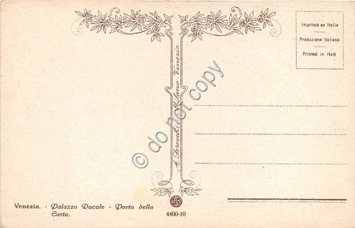 Cartolina Venezia Porta della carta animata abiti dell' epoca Ed. …