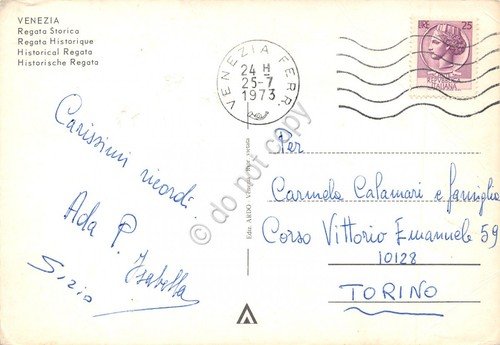 Cartolina Venezia Regata Storica 1973 | Immagine Gallery 2
