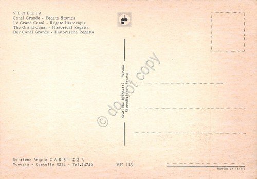 Cartolina Venezia regata storica | Immagine Gallery 2