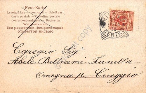 Cartolina Venezia Riva degli Schiavoni illustrata Trevisan ? 1904