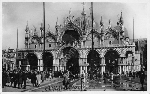 Cartolina Venezia S. Marco fotografica timbro a targhetta Cesenatico | Immagine principale