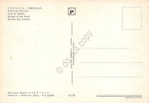 Cartolina Venezia Torcello Ponte del Diavolo | Immagine Gallery 2