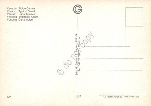 Cartolina Venezia un canale anni '70 | Immagine Gallery 2