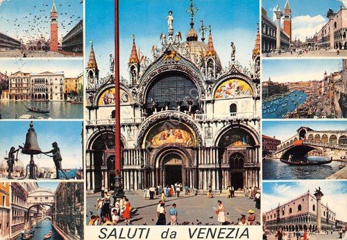 Cartolina Venezia vedute Timbro a targhetta convegno numismatica Venezia 1972 | Immagine Gallery 2