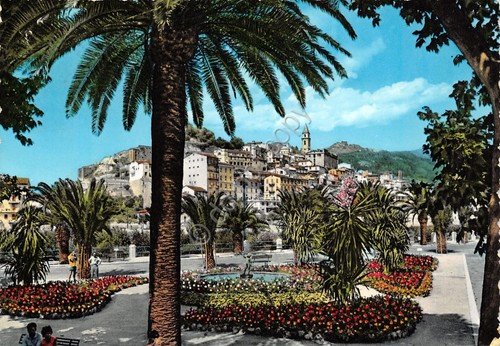 Cartolina Ventimiglia città vecchia dai giardini Timbro PT 1962 (Imperia) | Immagine principale