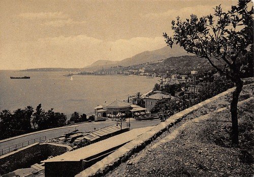 Cartolina Ventimiglia Frontiera Italo Francese Panorama
