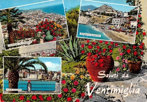 Cartolina Ventimiglia vedute 1965 (Imperia) | Immagine principale