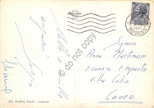 Cartolina Verbania Intra Panorama dal lago 1961 | Immagine Gallery 2