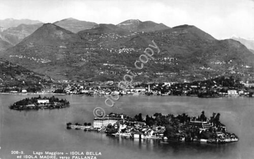 Cartolina Verbania Isola Bella Isola Madre verso Pallanza1961