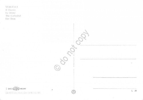 Cartolina Vercelli Duomo | Immagine Gallery 2