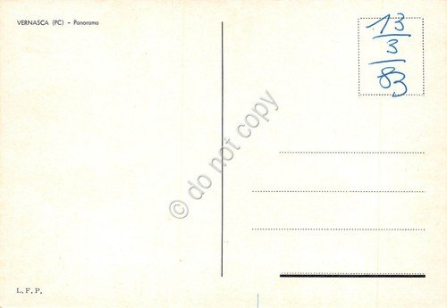 Cartolina Vernasca Panorama