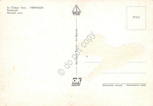 Cartolina Vernazza Panorama dall'alto (Genova) | Immagine Gallery 2