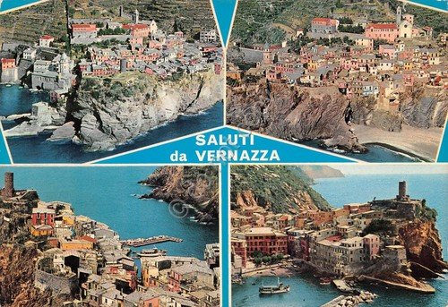 Cartolina Vernazza vedute varie (La Spezia) | Immagine principale