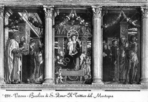 Cartolina Verona Basilica di San Zeno Trittico del Mantegna | Immagine principale