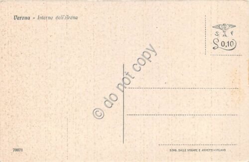 Cartolina Verona Interno Arena ed. SAF