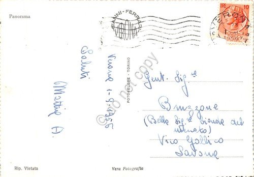 Cartolina Verona panorama dall'alto case fiume ponti 1956 | Immagine Gallery 2