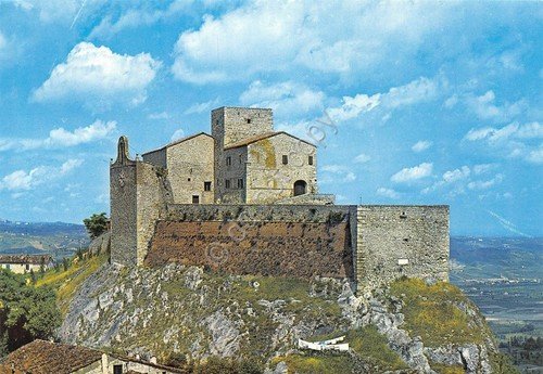 Cartolina Verrucchio Rocca Malatesta (Rimini)