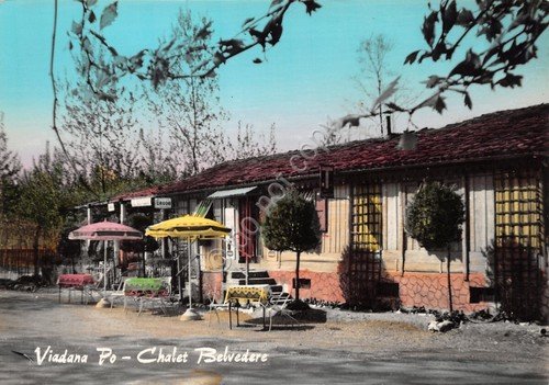 Cartolina Viadana Chalet Belvedere colorata
