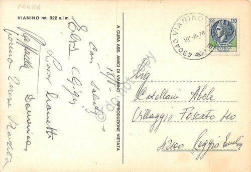 Cartolina Vianino Panorama parziale dall'alto 1978 grinza | Immagine Gallery 2