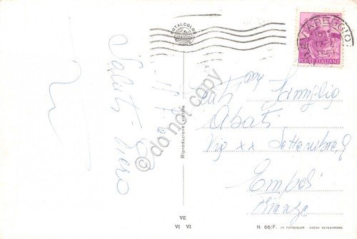 Cartolina Viareggio 6 vedute Pin up (Lucca)